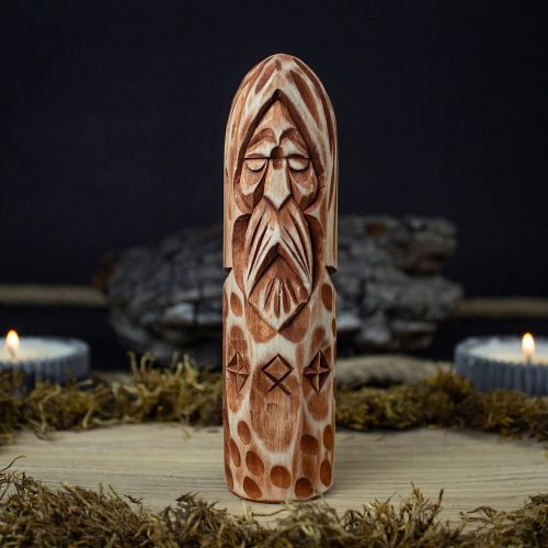 Wooden Figurine - Odin. Scandinavian God. Wood Carving. Altar Heathen. God Wooden Sculpture. Hand Carved. Scandinavian Gifts.